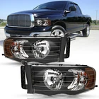 Pair Black Headlights Assembly For 04 05 Dodge Ram 1500 2500 3500 Pickup New. Price: $57.99.