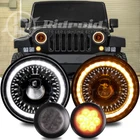 Combo For Jeep Wrangler Jk 07-18 7" Halo Led Headlights Amber Turn Signal New. Price: $88.98.