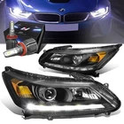 Black Housing Drl Projector Headlights+fan Led Hid Kit For 13-15 Accord Sedan New. Price: $325.99.