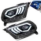 Vland Led Headlights 2010-2014 13 Ford Mustang Drl Black Dynamic Front Lamps New. Price: $451.24.