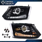 Fits 09-12 Dodge Ram 1500 2500 3500 Lh Rh Quad Headlights Smoke/clear Lens Lamps New. Price: $136.19.