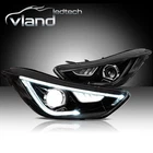 Vland Led Drl Projector Headlight Black Housing For 2011-16 Hyundai Elantra Pair New. Price: $299.99.