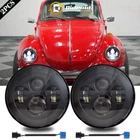 For Vw Beetle 1950-1979 Pair 7" Inch Round Led Headlights Headlamp Hi/low Beam New. Price: $53.85.