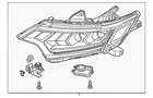 Genuine Mitsubishi Headlamp Assembly 8301D343 New. Price: $1859.26.