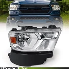 Passenger For 2019-2023 Dodge Ram 1500 Chrome Trim Halogen Headlight 68316080AJ New. Price: $101.99.