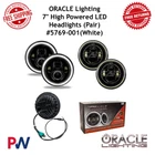 Oracle Lighting 7" Round Black Bezel Projector Led Headlight White #5769-001 New. Price: $373.00.