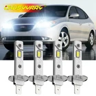 4X H1 Combo 55W 11000LM Led Headlight High Low Beam Kit Bulbs White 6000K New. Price: $29.99.