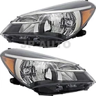 For 2015-2017 Toyota Yaris Hatchback Headlight Halogen Set Pair New. Price: $255.71.