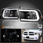 Fits 2009-2018 Dodge Ram 1500 2500 3500 Black Led Bar Projector Headlights New. Price: $266.38.