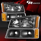 4PCS Black/amber Headlight Turn Signal Lamp For 2003-2007 Silverado 1500-3500 New. Price: $70.95.