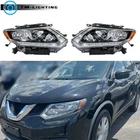 For 2014-2016 Nissan Rogue Headlight Left+right Halogen Chrome Housing W/led Drl New. Price: $94.07.