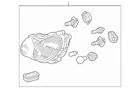 Genuine Mercedes-benz Headlamp Assembly Left Xenon 203-820-39-59 New. Price: $867.30.