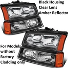 Headlight Set For 2003-2006 Chevy Silverado/avalanche 1500/HD 2500/HD 3500 Lh Rh New. Price: $68.47.