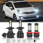 For Kia Rio 2012-2017 Sedan 6000K Led Headlight Hi/lo + Fog Bulbs Combo 4X New. Price: $31.87.