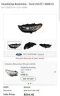 Headlamp Assembly Ford (HS7Z-13008-E) 2017-2020 New. Price: $300.00.