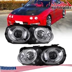 Pair Headlights For 1998-2001 Acura Integra Projector Clear Front Lamps Lh+rh New. Price: $105.99.