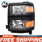 Headlight Assembly Left Driver Side For 2014-2015 Chevy Silverado Trucks New. Price: $149.99.