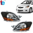 Black Halogen Headlight Headlamps Assembly For Toyota Yaris 2007-2011 Rh&lh Side New. Price: $76.79.