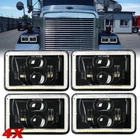4PCS 4X6'' Headlights Hi/lo Sealed White/amber Drl For Peterbilt 379 378 357 New. Price: $75.99.