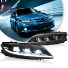 Headlights For 2003-2008 Mazda 6 Led Sequential Startup Animation Lamps Pair New. Price: $419.99.