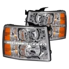 For Chevy Silverado 2500 Hd 07-14 Lumen Chrome Euro Headlights Parking Leds New. Price: $153.08.