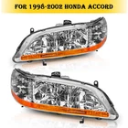 Dot Chrome Housing Headlights Assembly For 1998 1999 2000 2001 2002 Honda Accord New. Price: $75.99.