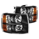 For Chevy Silverado 2500 Hd 2007-2014 Lumen Black Euro Headlights New. Price: $108.74.