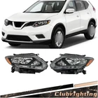 For Nissan Rogue Sv 2014 2015 2016 Headlights Lh+rh Chrome Halogen Led Drl New. Price: $93.02.