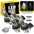 9005 9006 Led Headlight Kit Combo 4 Bulbs High Low Beam Super Bright White 6500K New. Price: $35.99.