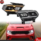 Front Headlight Assembly For Dodge Durango 2021-2023 Right+left Black Full Led New. Price: $299.99.