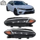 For Honda Civic Sport/touring 2022-2023 Black Led Headlight Assy Left&right Side New. Price: $264.41.