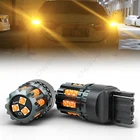 Chusyyray 7443 7440 Amber Led Front Turn Signal Light Bulb No Hyper Flash Canbus New. Price: $23.99.
