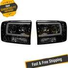 Recon 264192BKC Black/smoke Led Drl Bar Halo Projector Headlights New. Price: $649.95.