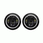 Metra & Heise Led Headlights 7 Inch 9 Black Front Face Round With Full Halo New. Price: $441.91.