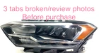 2019-2022 Volkswagen Jetta Oem Headlight W/o Projectorleft Driver Led 17A941035E Used. Price: $59.00.