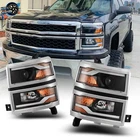 Chrome Headlights For 2014-2015 Chevy Silverado 1500 Projector Drl Front Lamps New. Price: $249.99.