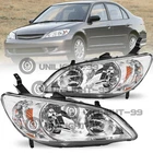 For 2004-2005 Honda Civic 2/4 Dr Chrome Amber Headlights Headlamps Pair 04-05 New. Price: $71.99.