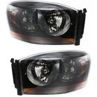 For Dodge Ram 1500/2500/3500 Headlight 2006 Driver And Passenger Black Interior New. Price: $313.98.