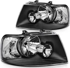 Ford Expedition 2003-2006 Black Housing Headlamps Headlights Assembly Pair New. Price: $89.03.