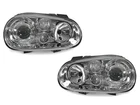 Depo Chrome Glass Lens Headlight + Projector Fog For 99-04 Vw Golf Gti MK4 New. Price: $264.93.