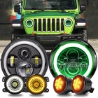 Dot 7" Led Headlights Halo Fog Turn Siganl For Jeep Wrangler Jk 2007-2018 New. Price: $92.98.