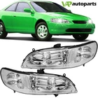 Fits Honda Accord 1998-2002 Headlight Assembly Pair Chrome Housing Replacement New. Price: $83.99.