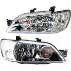 For 2002 2003 Mitsubishi Lancer Pair Headlight Driver W/chrome ; Ex Evo New. Price: $254.94.