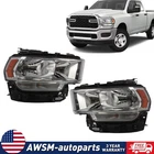 For 2019-2023 Ram 2500 3500 Halogen Chrome Headlights Headlamps Pair Left+right New. Price: $235.63.
