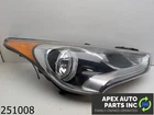 Oem 2012 Hyundai Veloster Halogen W/ Led Drl Headlight Right Passenger Side Used. Price: $219.99.