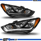 Black Headlights Set For 2013-2015 Hyundai Genesis Coupe Hid Model+led Bar New. Price: $338.99.