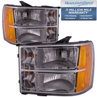 Left And Right Pair Capa Headlights For 07-14 Gmc Sierra 1500/2500 3500 Hd New. Price: $247.63.