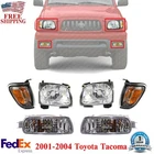 Headlights Assembly + Corner &turn Signal Kit For 2001-2004 Toyota Tacoma New. Price: $87.49.