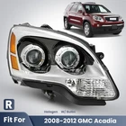 Halogen Headlight W/bulb For 2007 2008-2012 Gmc Acadia Projector Right Passenger New. Price: $83.99.