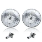 7" Halogen Semi Sealed Beam Stock Headlight Lamp Bulbs H4 60/55W Hi/lo Pair New. Price: $69.95.